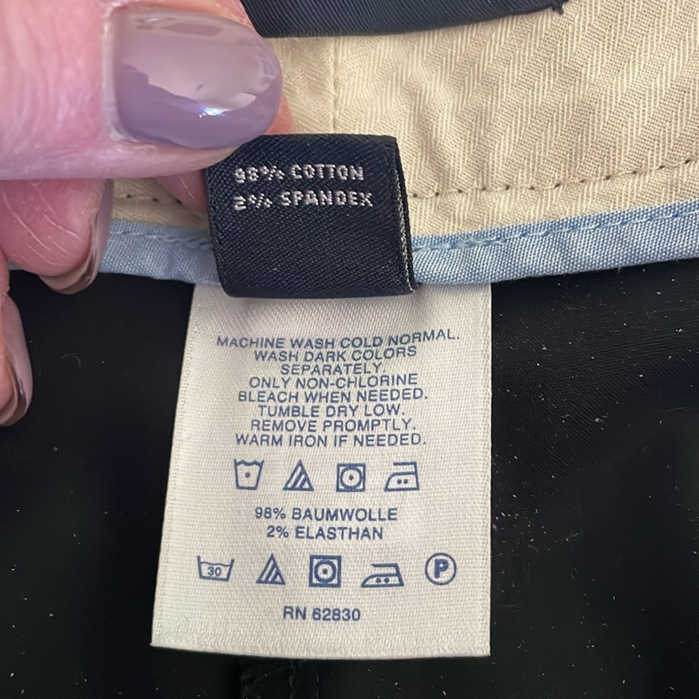 Lands End flare leg black dress pants - Picture 5 of 5